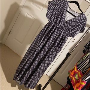 Gray Black maxi dress